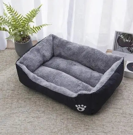 Large Pet House Dog Bed Cat Mat Long Plush Deep Sleeping Warm Soft