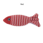 Cat Toy Self High Boredom Resistant Bite Clean Teeth Linen Fish