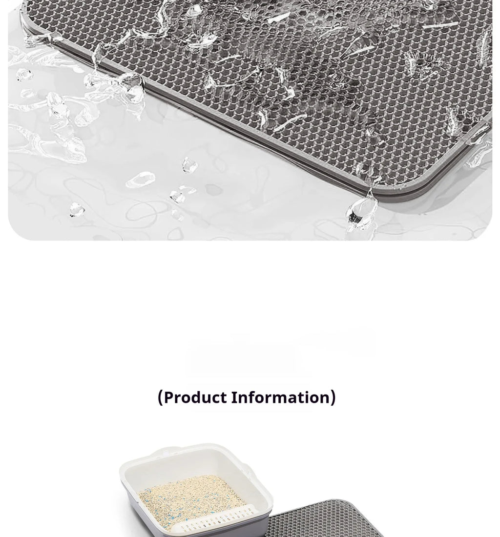 Large Size Cat Litter Mat-Advanced Honeycomb Double Layer