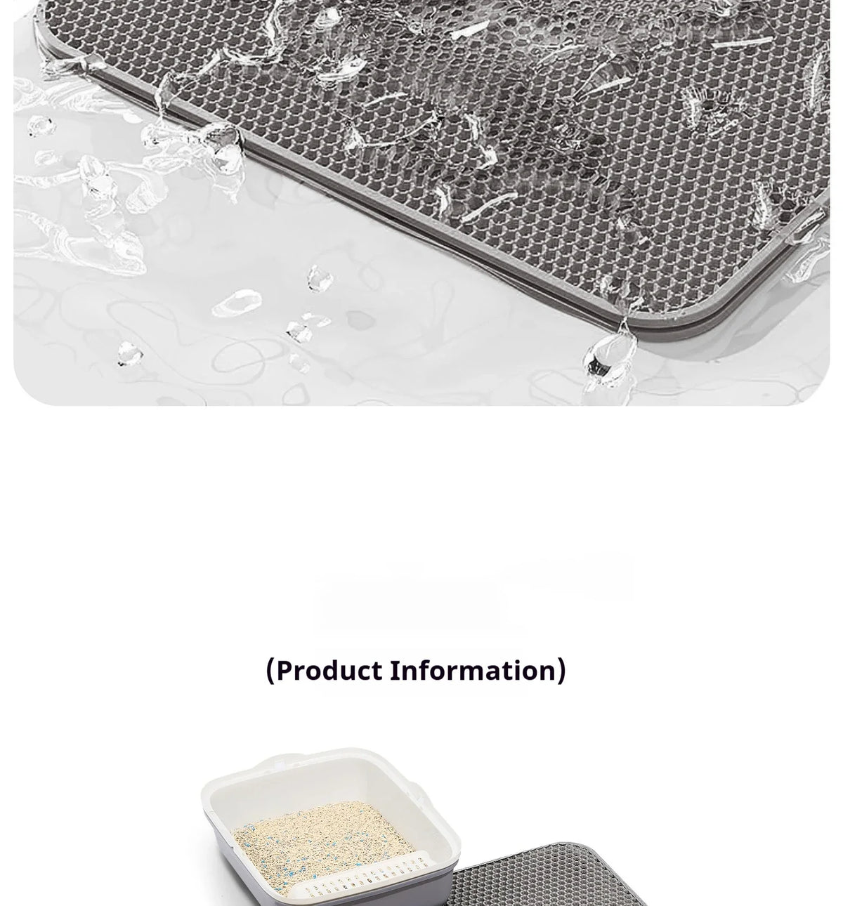 Large Size Cat Litter Mat-Advanced Honeycomb Double Layer