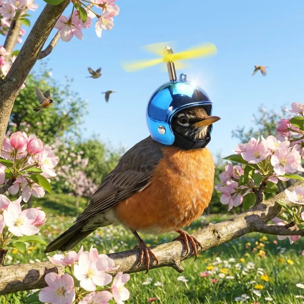 Sun Protection Pet Parrot Safety Helmet Waterproof Motorcycle