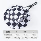 Pet Bucket Hat Summer Sun Cap Adjustable for Small Medium Dogs