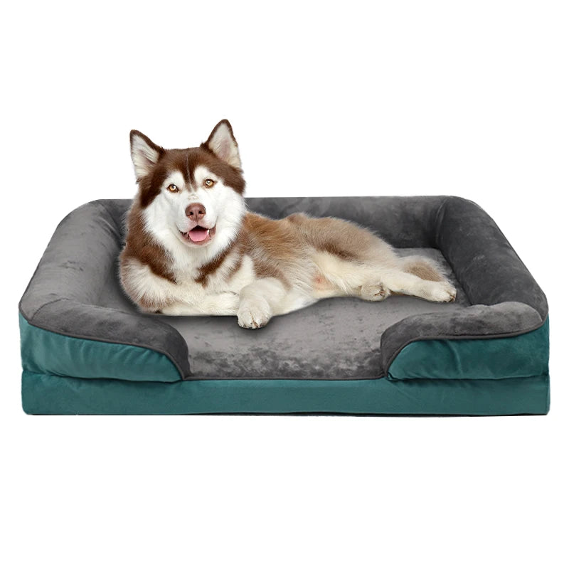 Extra Large Orthopedic Dog Bed Washable Sofa Bed, Support Foam Pet