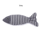 Cat Toy Self High Boredom Resistant Bite Clean Teeth Linen Fish