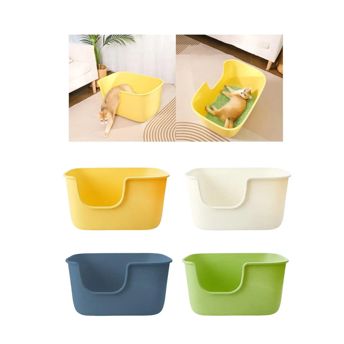 Pet Litter Trays with High Sides
