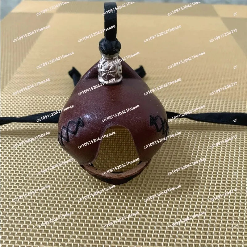 Suitable for Magpie Helmet Training Handmade Cowhide Hat Eye Burao