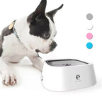 Dog Water Bowl Dog Feeders Slow Water Feeder No-Spill Pet Bowl
