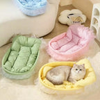 Cat Nest Macaroon Colour Small Dog Kennel Removable Washable Four