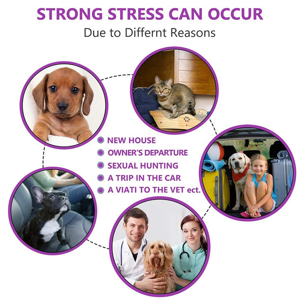 Dogs Calming Pheromones Collar Relieve Reduce Anxiety Stress