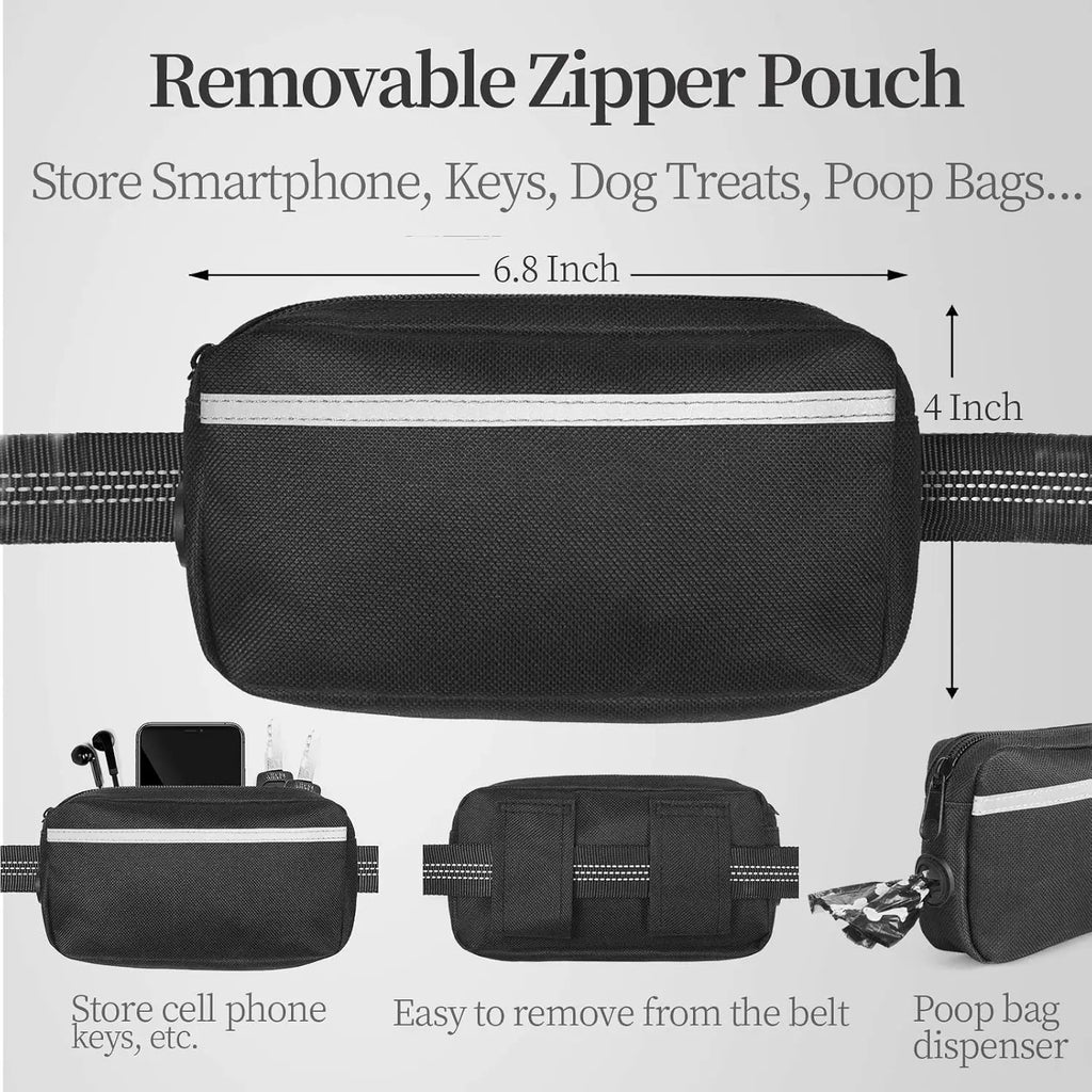 Adjustable Hands-Free Bungee Dog Leash