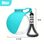 2-In-1 Portable Dog Water Bottle Foldable Silicone Dog Bowl