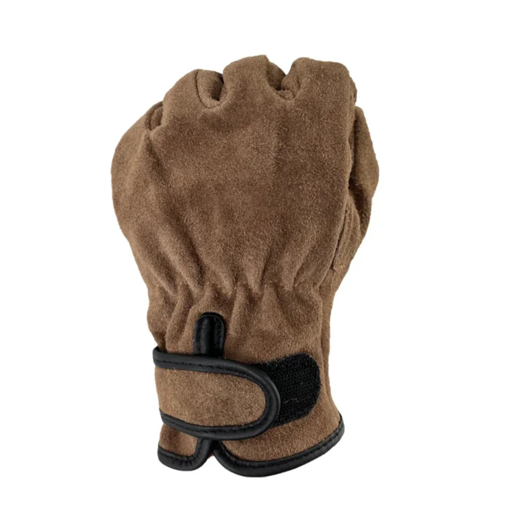 Cowhide Outdoor Protective Gloves Heat Insulation Anti-Cutting