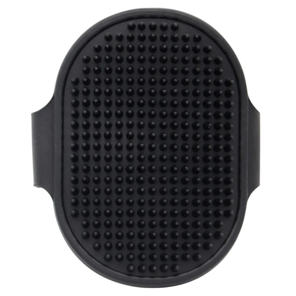 Pet Grooming Brush for Bath Massage, Silicone Bristle Deshedding