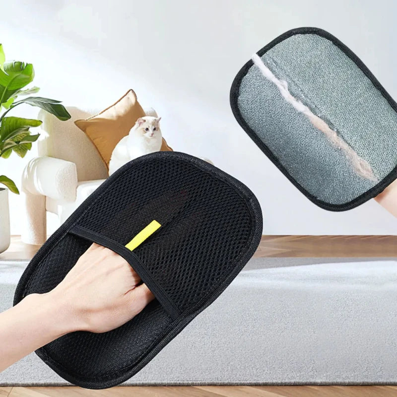 Pet Grooming Cleaning Glove Double-Sided Washing Dog Cat Glove