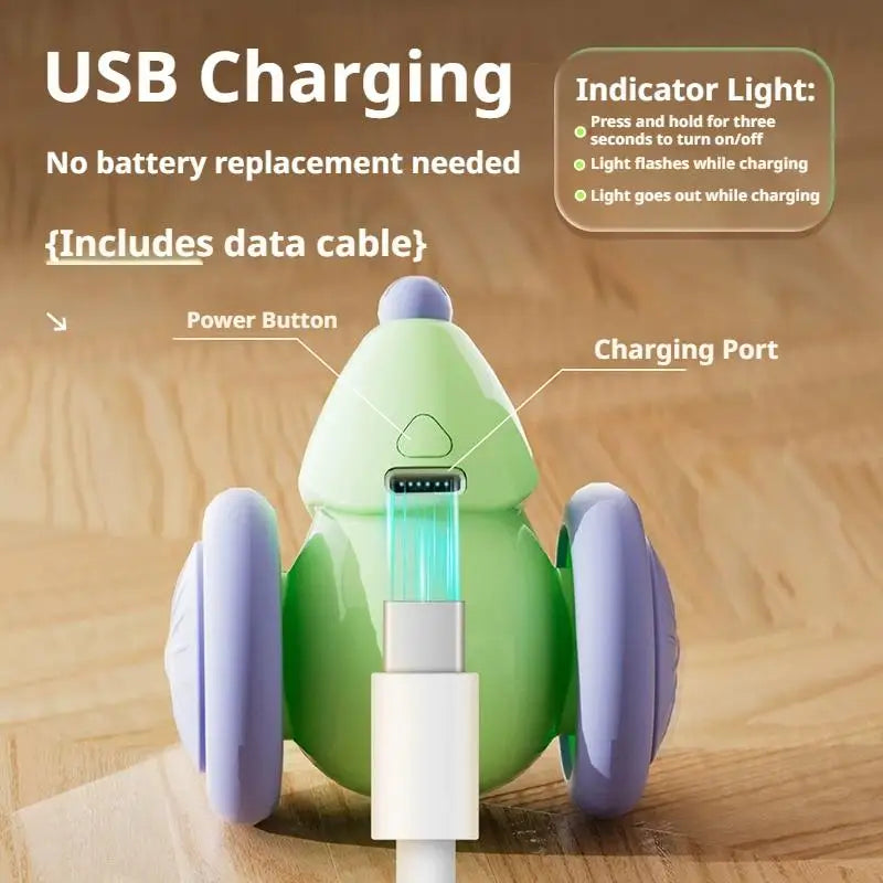 Robotic Mouse Toy With Usb Charging Cable Smart Mouse Car Toy