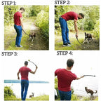 Pet Tennis Ball Launcher Set Outdoor Dog Training Toy Fetch Play
