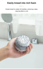 Pet Bath Brush Soft Silicone with Shampoo Dispenser Gentle Massage