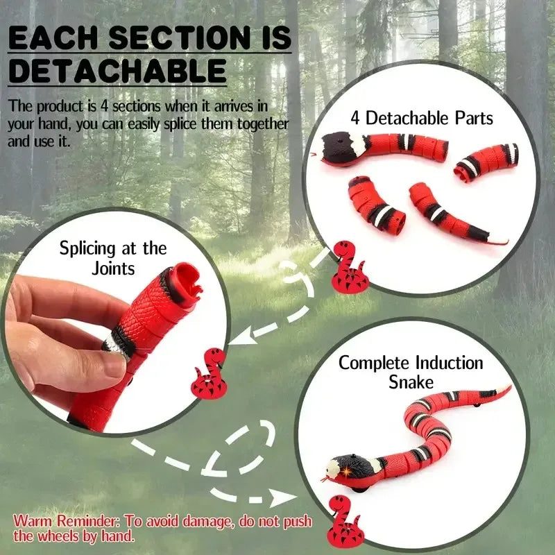 Smart Sensing Interactive Cat Toys Automatic Eletronic Snake Cat