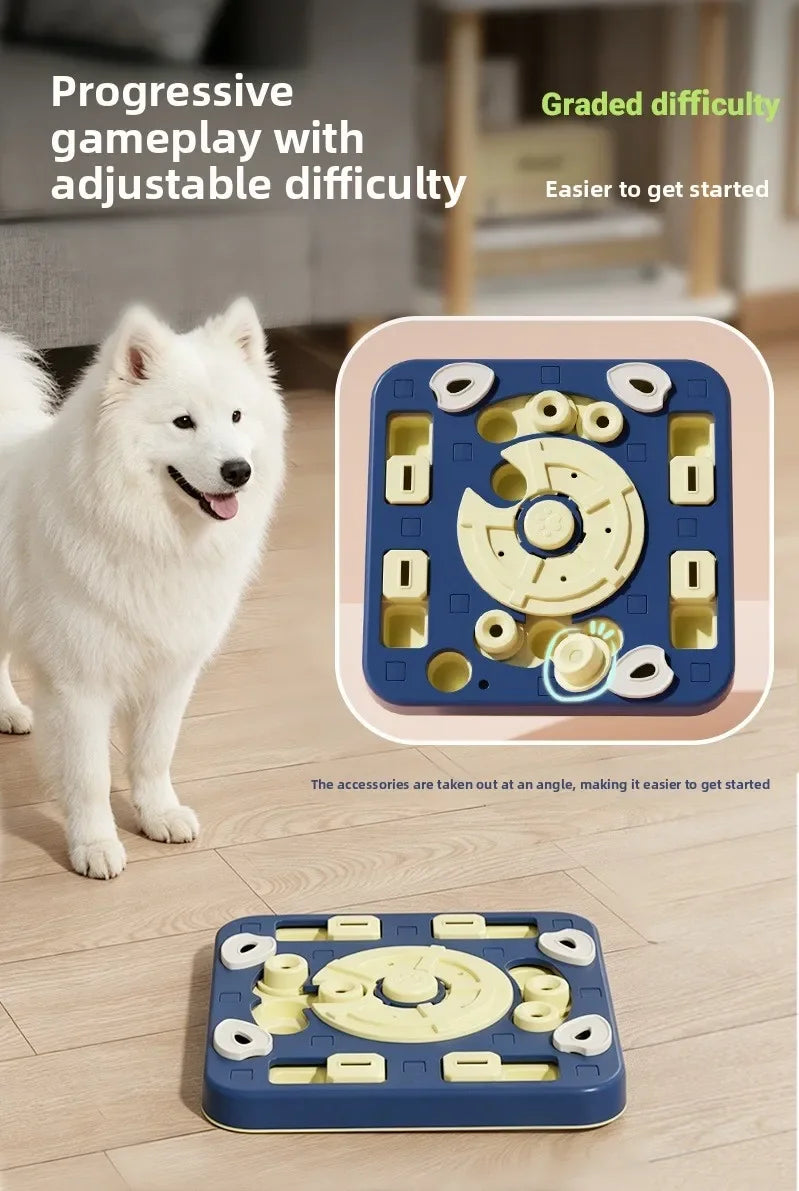 Dog PUzzle Feeder Interactivetreatdispensing Slow Feeder Bowl, Iq