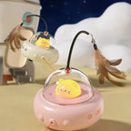 Smart Interactive Cat Toy Usb Rechargeable Rotating Feather