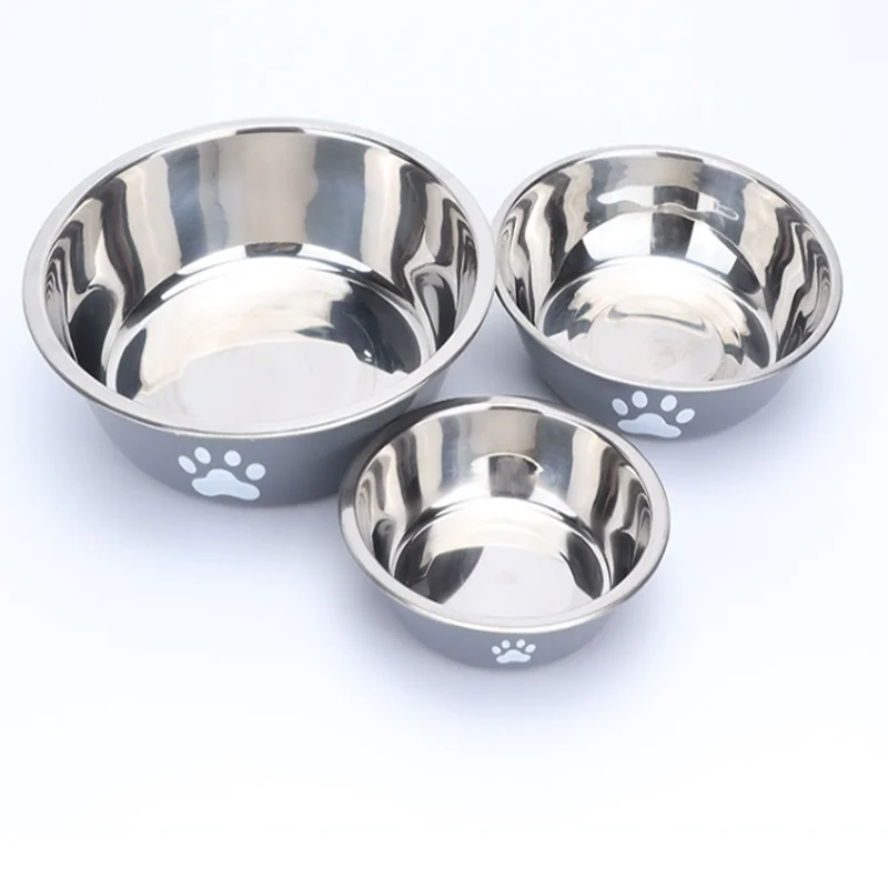 Large Capacity Stainless Steel Dog Bowl Anti-Slip Anti-Rust Dog