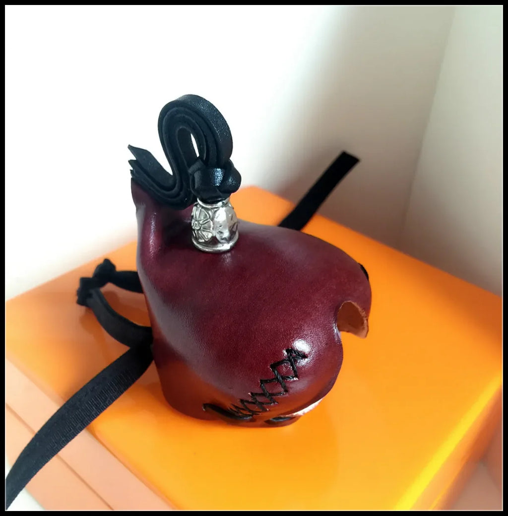 Handmade Cowhide Hat Eye Red Mouth Bird Supplies Crow Magpie