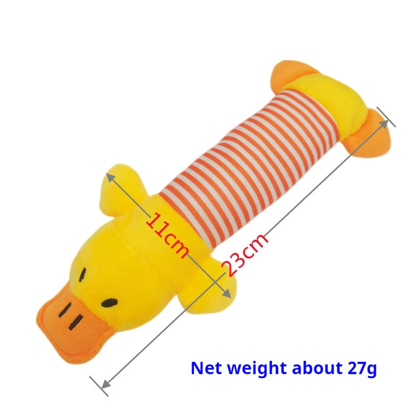 Striped Elephant, Duck, Pig Dog Chewing Toys