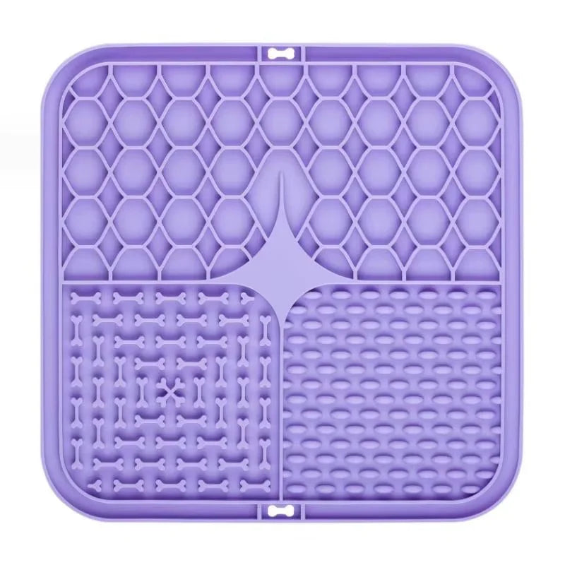 Pet Lick Silicone Mat Dogs Pet Slow Food Plate for Dog Bathing