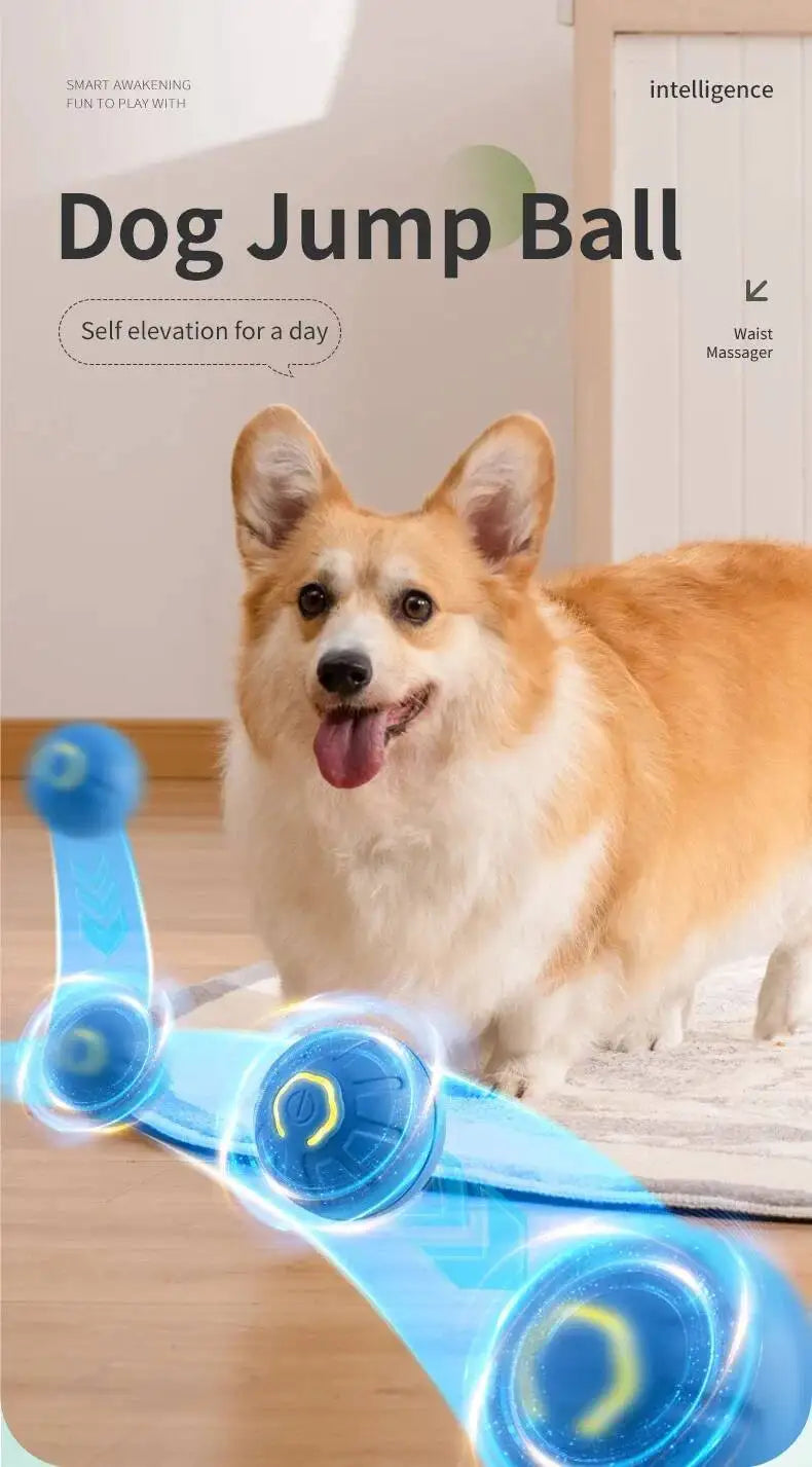 Smart Dog Toy Ball Electronic Interactive Pet Toy Moving Ball Usb