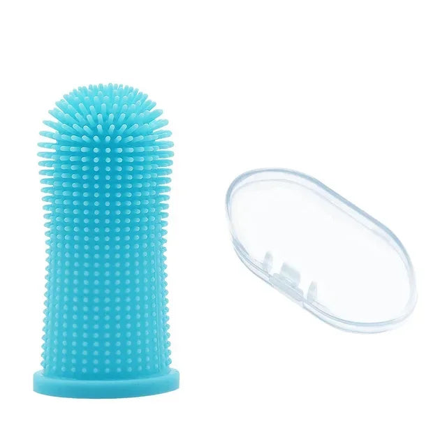 Super Soft Pet Finger Toothbrush for Dog and Cat Teeth Cleaning