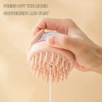 Pet Bath Brush Soft Silicone with Shampoo Dispenser Gentle Massage