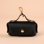 Faux Leather Portable Waste Bag Dispenser