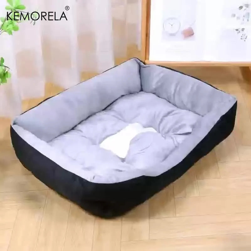 Orthopedic Plush Dog Bed High Rebound Comfortable Support White Pp