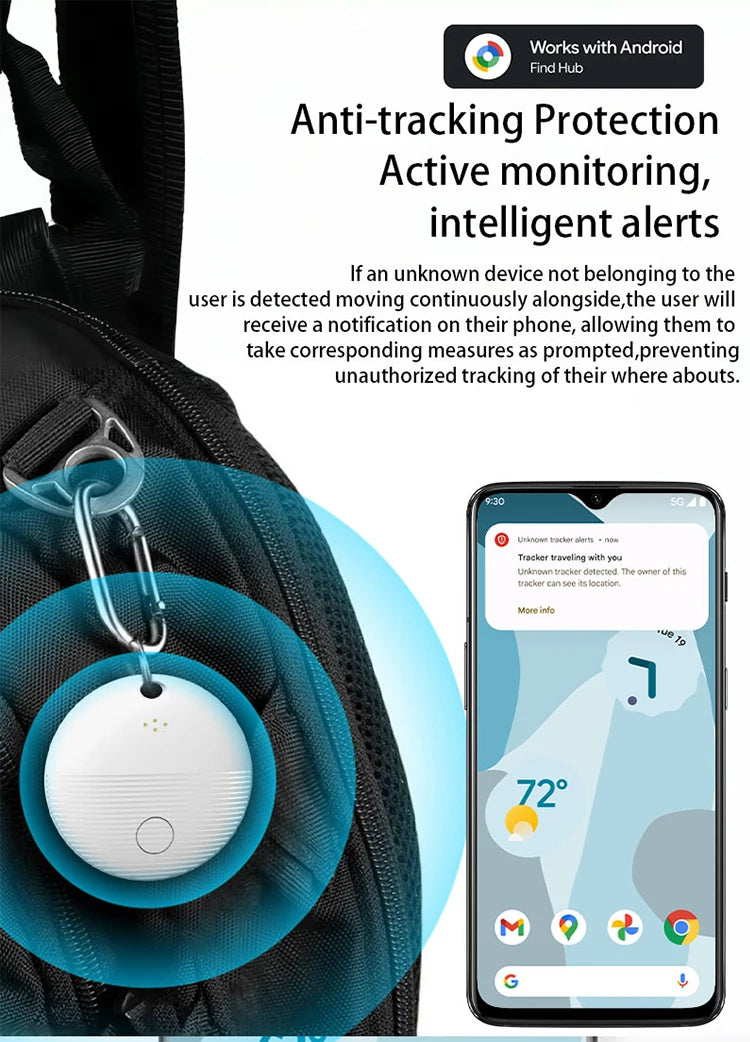 Bluetooth GPS Tracker with Cat Collar Reflective Strips Adjustable