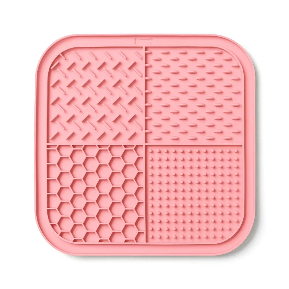 Pets Silicone Lick Mat for Dogs Cats Slow Food Plate Suction Cups