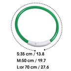 Luminous Pet Dog Collar Waterproof LED Dog Collar Rechargeable