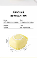 Pet Silicone Bath Foaming Massage Brush Bathroom Multifunctional