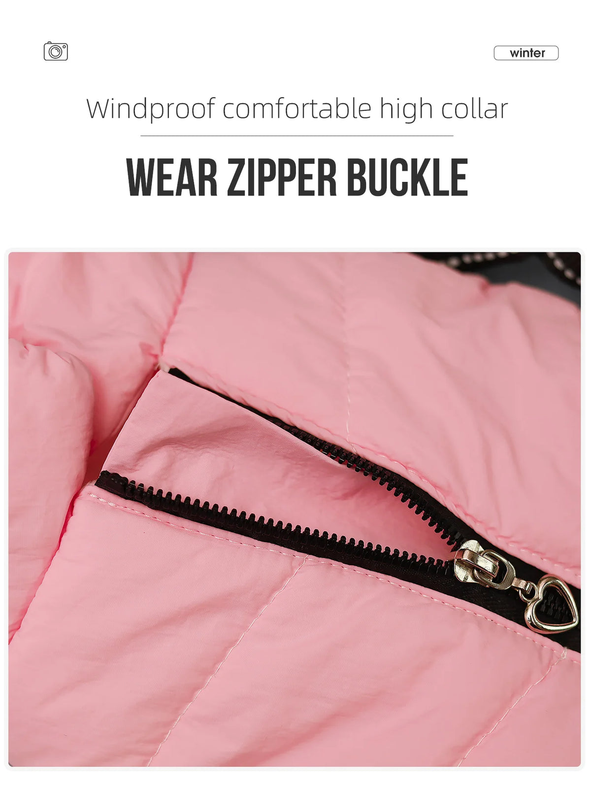 Comes with a Traction Ring, Pet Coat, Jacket, Three-Layer Thick