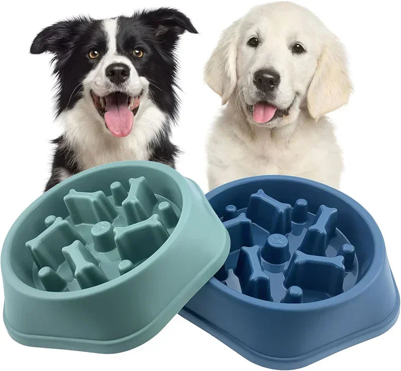New Slow Feeder Dog Bowl Anti-Choking PUppy Food Bowl Anti-Slip
