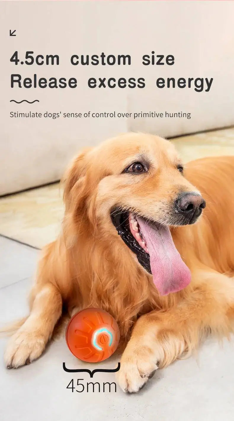 Smart Dog Toy Ball Electronic Interactive Pet Toy Moving Ball Usb