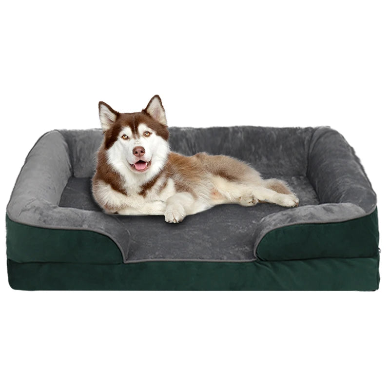 Extra Large Orthopedic Dog Bed Washable Sofa Bed, Support Foam Pet