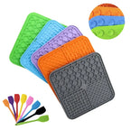 Pet Placemat Cat Slow Feeding Mat Dog Lick Mats Silicone Pets