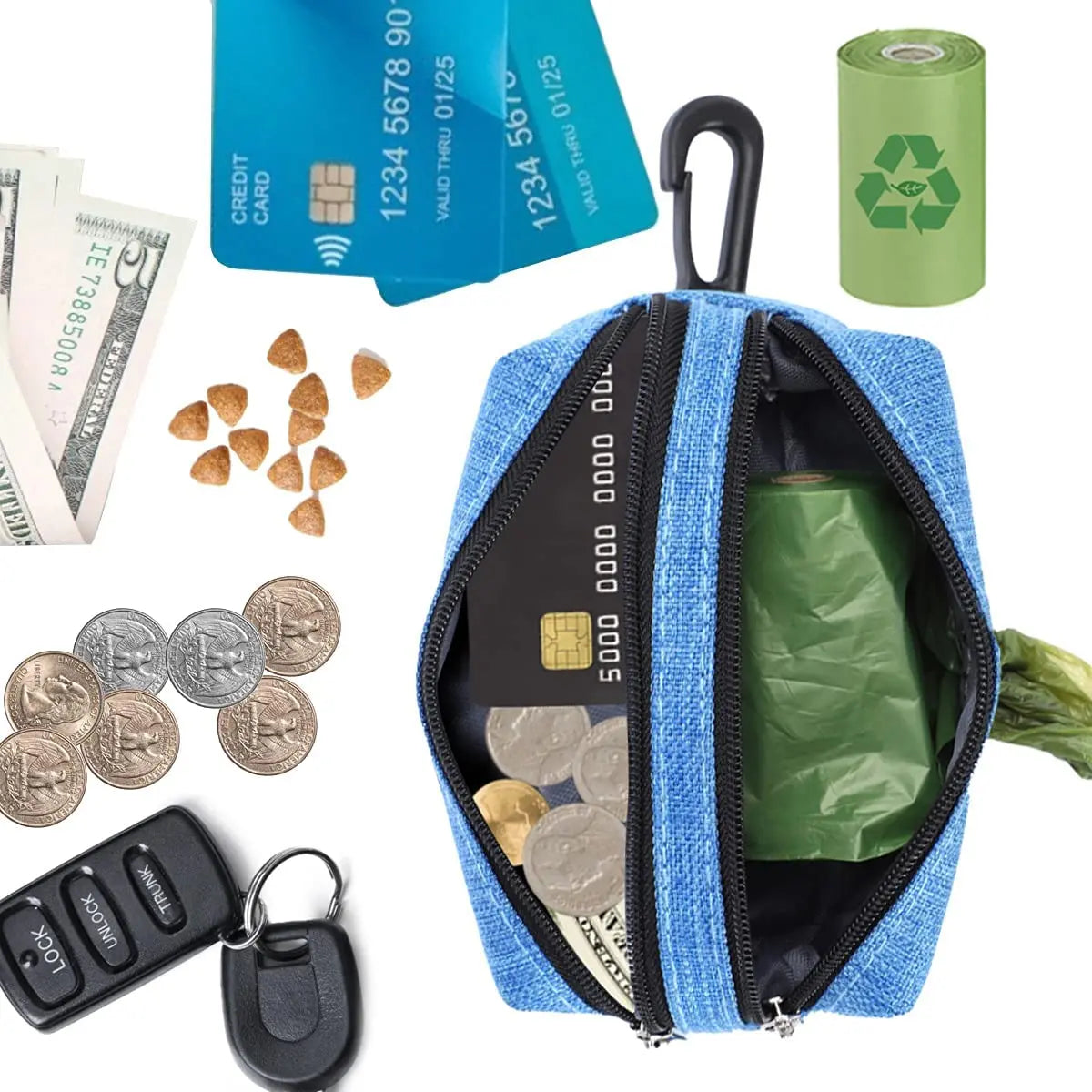 Portable Dog Waste Bag Dispenser & Holder