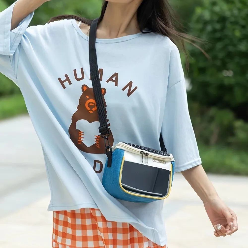 Breathable Small Pet Carrier Bag Ventilated Portable Hamster