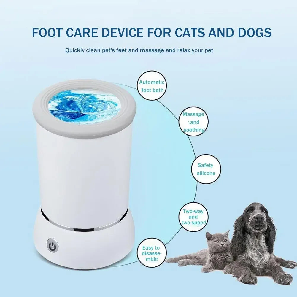 Automatic Dog Paw Cleaner Pet Foot Paw Washer Electric Paw