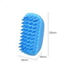 Soft Silicone Pet Bath Brush: Flexible Massage & Deshedding Tool
