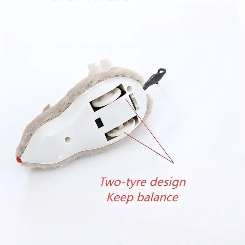 Lifelike Plush Running Mouse Toy for Cats
