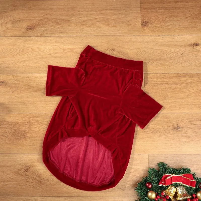 Pet Christmas Clothes Classic Merry Christmas Print Fall Winter