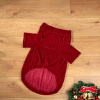 Pet Christmas Clothes Classic Merry Christmas Print Fall Winter