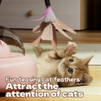 Smart Interactive Cat Toy Usb Rechargeable Rotating Feather